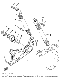 Swing Arm Rear Shocks