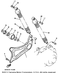 Swing Arm Rear Shocks