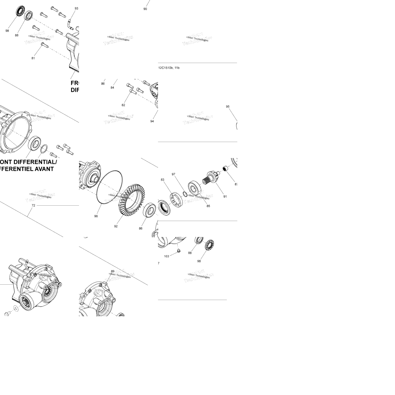 Drive System, Front Differential