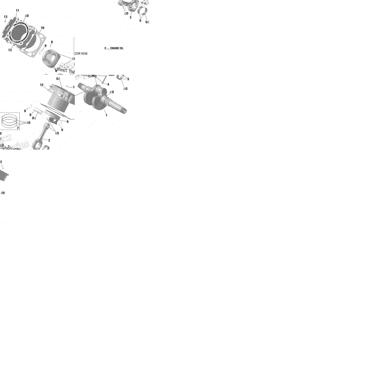 Crankshaft, Piston And Cylinder - Hd8