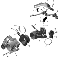 Rotax - Air Intake Manifold And Throttle Body - 700 Efi