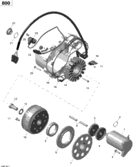 Magneto And Electric Starter - 800R Efi