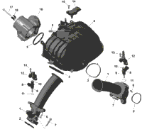 Rotax - Air Intake Manifold And Throttle Body