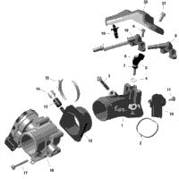 Rotax - Air Intake Manifold And Throttle Body