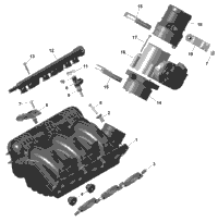 Rotax - Air Intake Manifold And Throttle Body