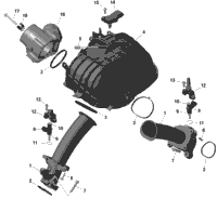 Rotax - Air Intake Manifold And Throttle Body