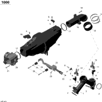 Air Intake Manifold And Throttle Body - 1000 Efi