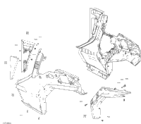 Body - Rear Fender Parts - Red