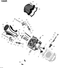 Cylinder Head, Front Turbo