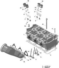 Cylinder Head And Exhaust Manifold 900 Ho