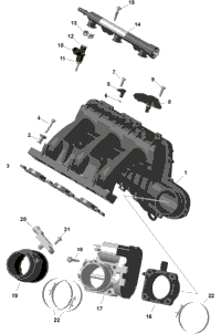 Rotax - Air Intake Manifold And Throttle Body