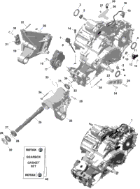 Rotax - Gearbox Ass'y And Drive Shaft - 420686509
