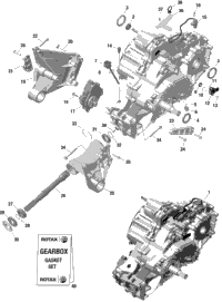 Rotax - Gear Box And Components - 509