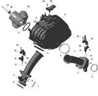 Rotax - Air Intake Manifold And Throttle Body