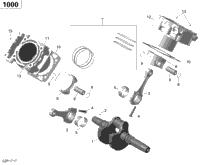 Crankshaft, Piston And Cylinder - 1000 Efi
