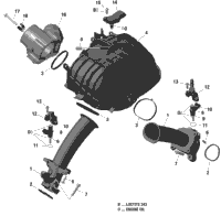 Air Intake Manifold And Throttle Body - 1010R