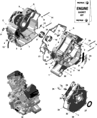 Engine - Crankcase - 1010 Tss