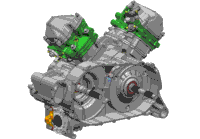 2V91w Engine(Short Front Output Shaft)