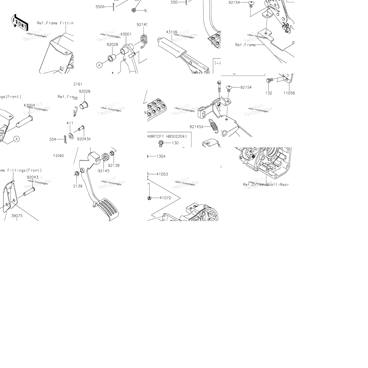 Brake Pedal/Throttle Lever