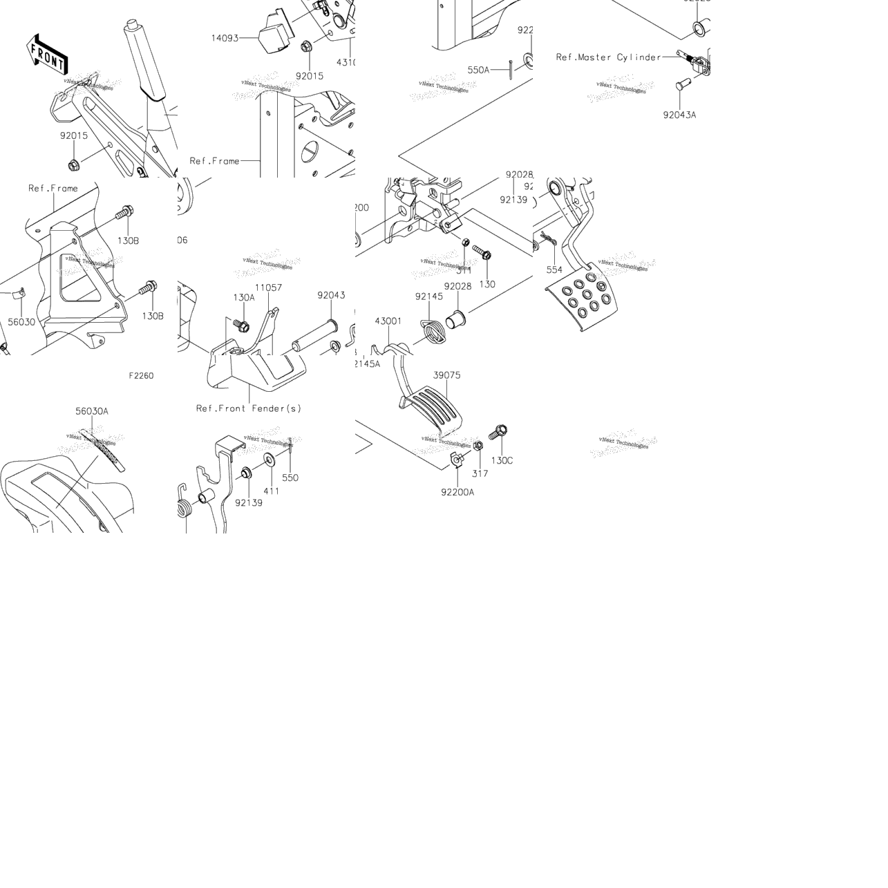 Brake Pedal/Throttle Lever