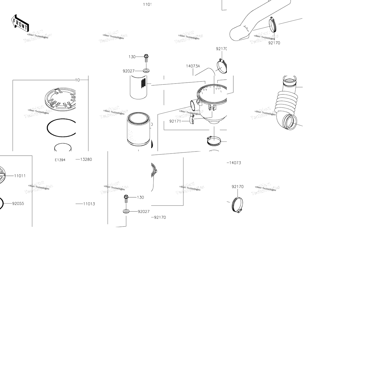 Air Cleaner-Belt Converter