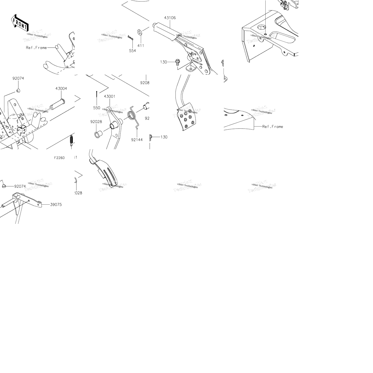 Brake Pedal/Throttle Lever