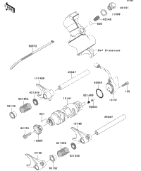 Gear Change Drum/Shift Fork(S)