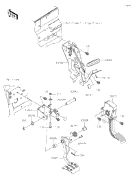 Brake Pedal/Throttle Lever