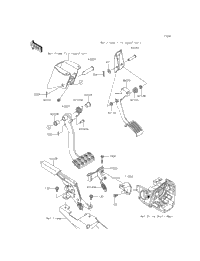 Brake Pedal/Throttle Lever