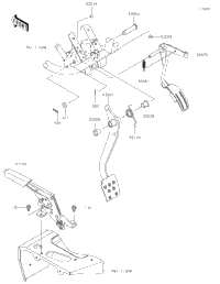 Brake Pedal/Throttle Lever