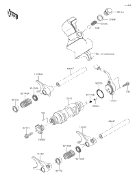 Gear Change Drum/Shift Fork(S)