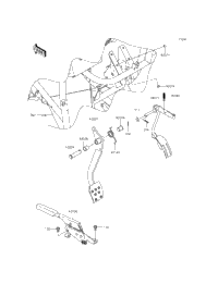 Brake Pedal/Throttle Lever