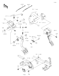 Brake Pedal/Throttle Lever