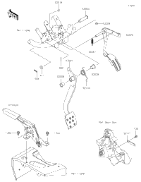 Brake Pedal/Throttle Lever
