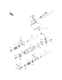 Gear Change Drum/Shift Fork(S)