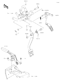 Brake Pedal/Throttle Lever