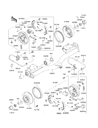 Rear Hubs/Brakes (Kaf950-A3)