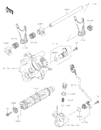 Gear Change Drum/Shift Fork(S)