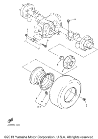 Rear Axle Mount Wheel
