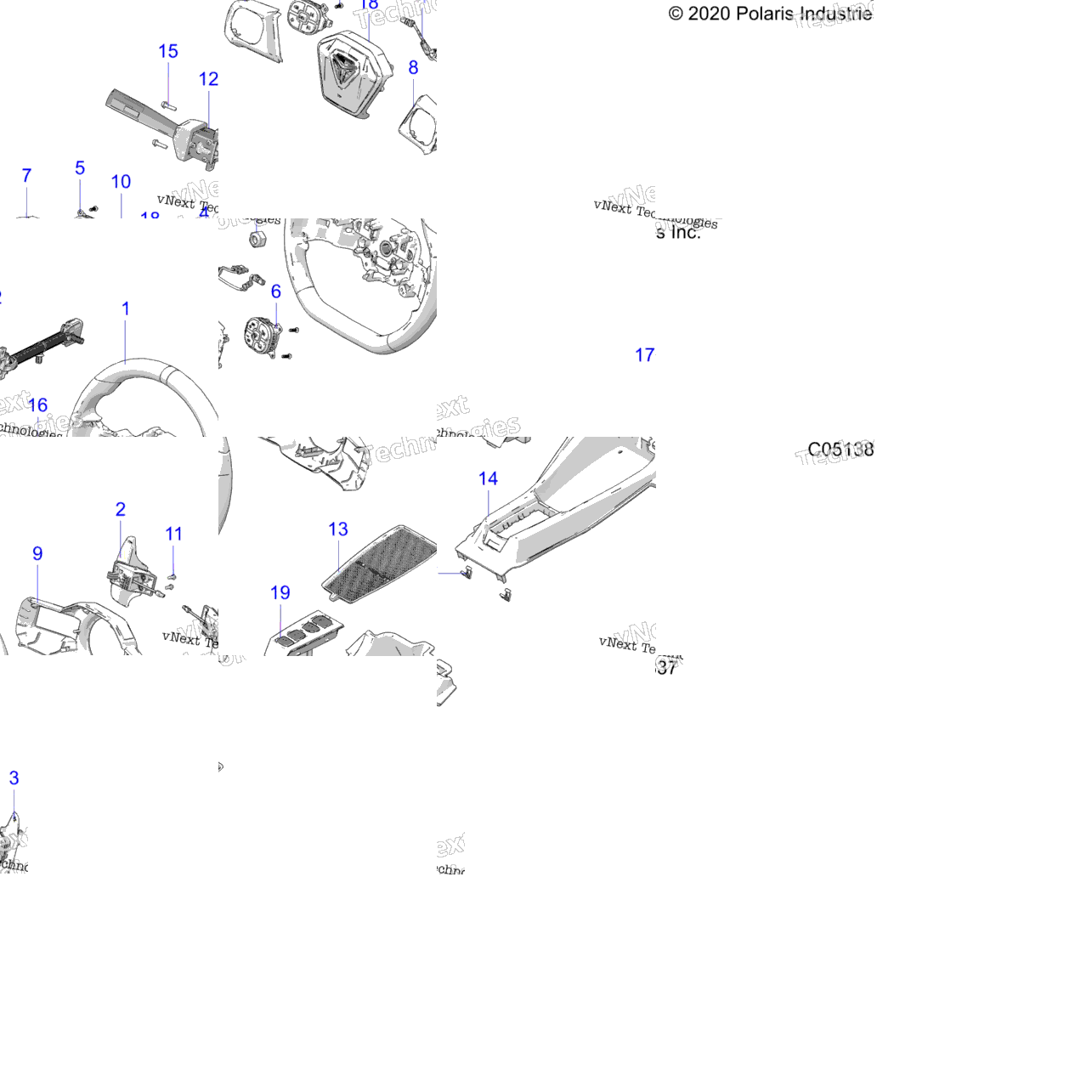 Controls, Hand Controls Auto T22aargb/Hb All Options (C0513837)