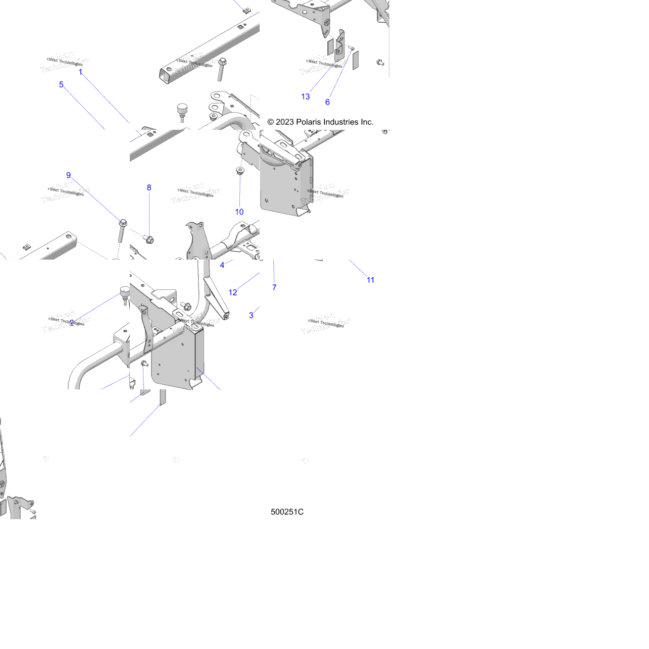 Chassis, Front Frame Asm. (500251C)