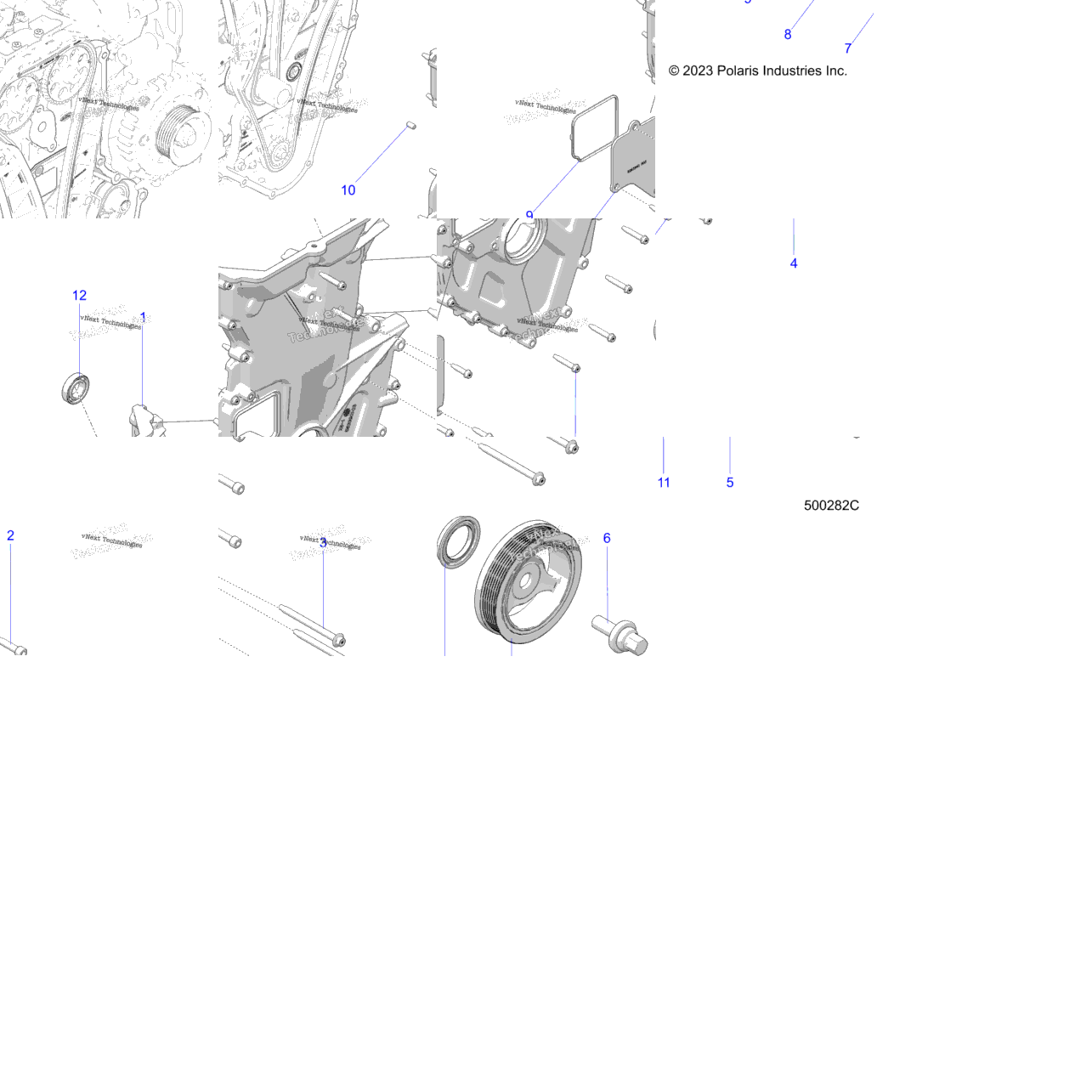 Engine, Front Cover Assembly