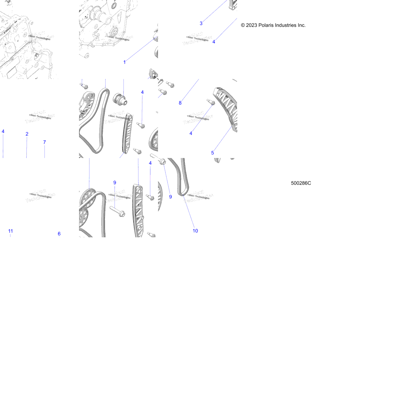 Engine, Timing Chain And Related