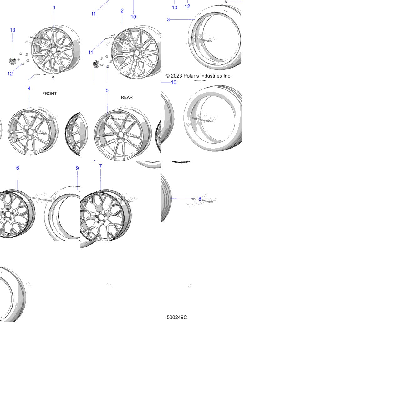 Wheels, Front And Rear