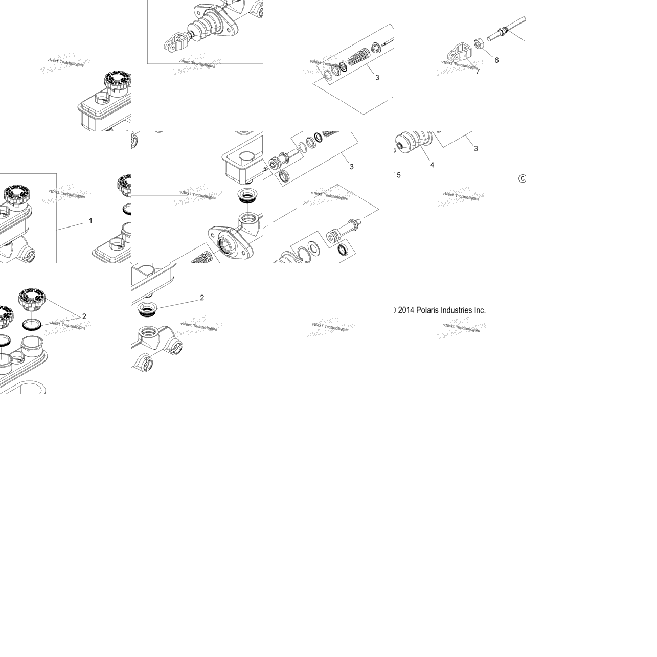 Brakes, Master Cylinder Asm. All Options