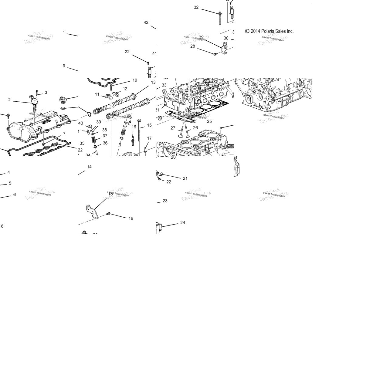 Engine, Cylinder Head And Related Parts All Options