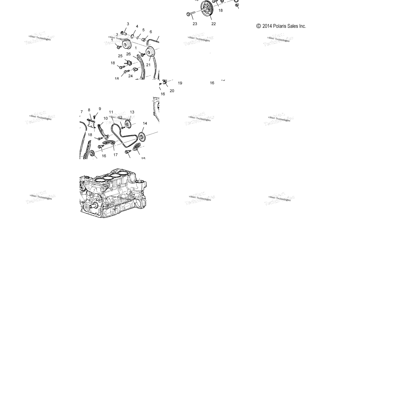 Engine, Timing Chain And Related Parts All Options