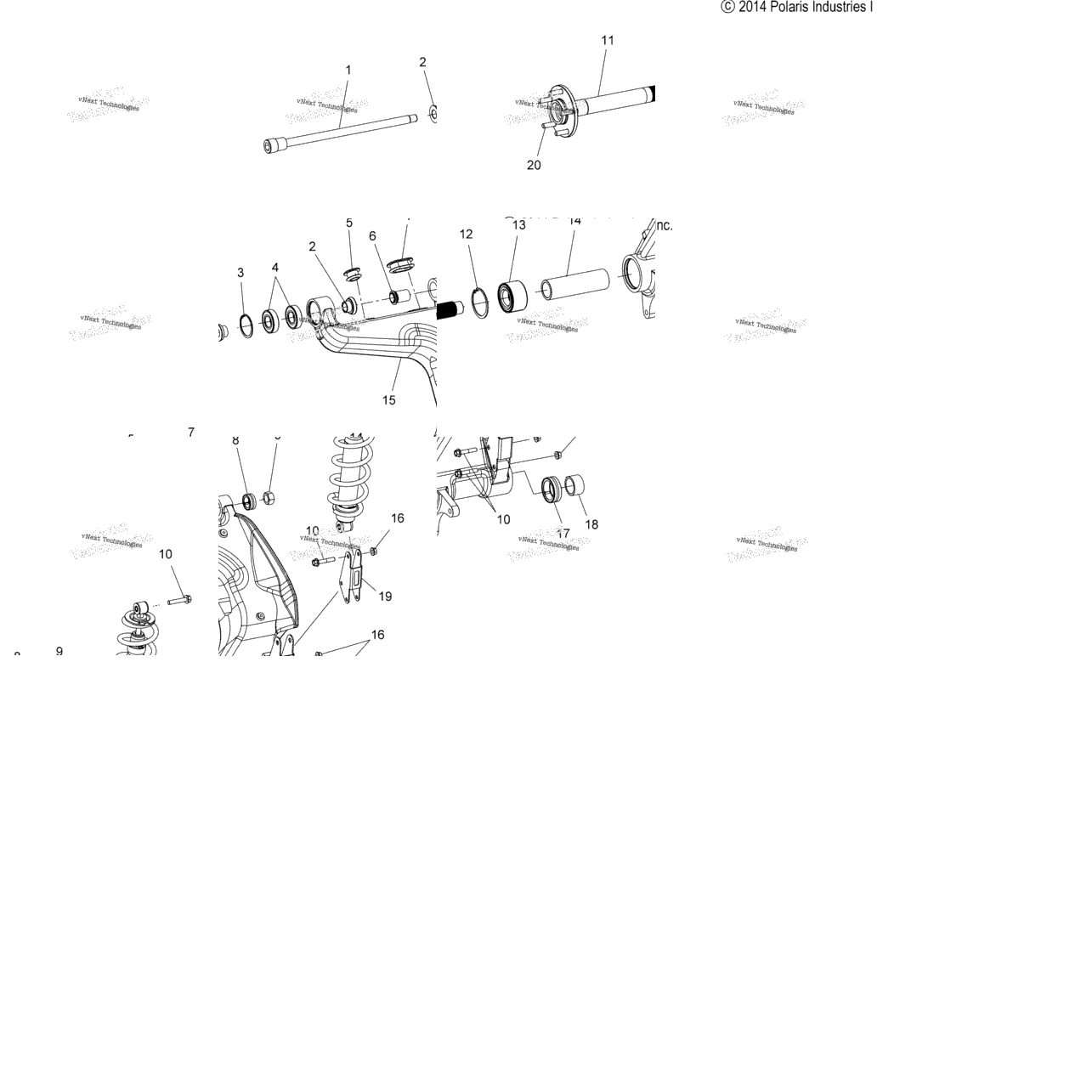 Suspension, Rear Asm. All Options