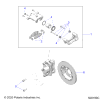 Brakes, Caliper, Front T23aafgb/Hb/Pgd/Hd All Options (500190C)