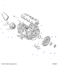 Engine, Alternator, Flywheel, & Starter